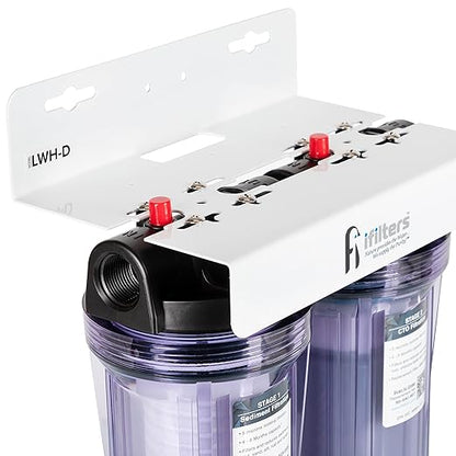 FI iFilters, Nature Provides The Water... We Supply The Purity! Whole House 2 Stage Water Filtration System w/Extra Filter Set, Sediment, Rust, Chlorine, Taste, Odor, 3/4 inch Ports, Gen2