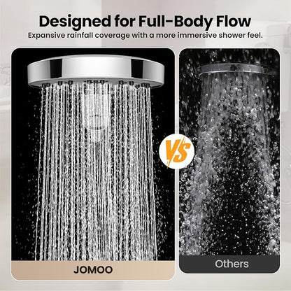JOMOO Shower Head with Handheld Spray Combo, 7 Spray Settings Magnetic Showerhead with Filters for Hard Water, Magnetic Docking System, 71 inch Shower Hose, Chrome