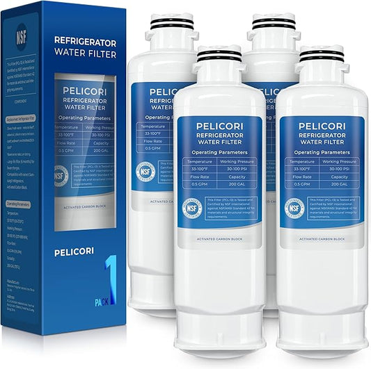 RS27T5200SR Water Filter, Compatible with RF29BB860012, RF29BB8600QL, RF29DB9600QL, RF28R7351SR, RF30BB660012, RF30BB6600QL, RF32CG5400SR, RF32CG5900SR, RS22T5201SR Water Filter, 4 Pack