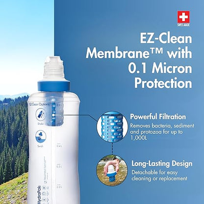 BeFree 0.6L Water Filter, Fast Flow, 0.1 Micron EZ Clean Membrane for Endurance Sports, Camping and Backpacking (8019639)