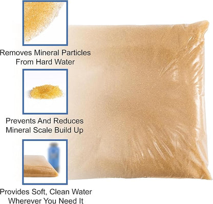 RecPro RV Water Softener Refill | Easy Replacement Kit for Portable Softener | Cation Exchange Resin (8,000 Grain)