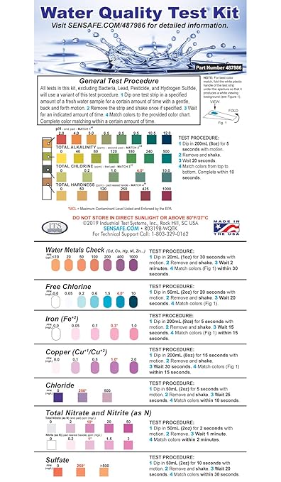 Industrial Test Systems 487986 ITS Water Quality Test Kit