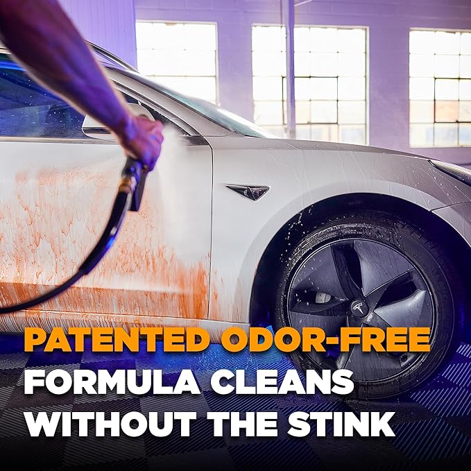 Stoner Car Care 92107 Iron Remover & Wheel Cleaner – Odorless Iron Fallout & Brake Dust Remover for Paint, Wheels & Glass – pH Balanced Rust Decontaminant with Color Indicator – 5 Gallon