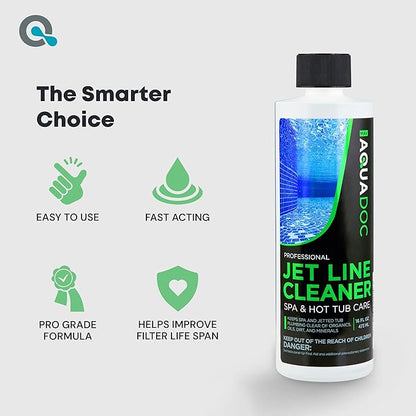 MAV AquaDoc Spa Jet Cleaner - Jet Line Cleaner for Hot Tubs & Jetted Tubs - Fast Acting Spa Flush (1 Pint)