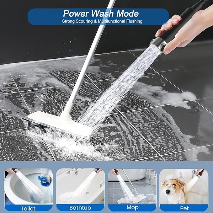 Filtered Shower Head with Handheld, High Pressure 4 Spray Showerhead with Filters & Upgraded Anti-clog Nozzles for Hard Water -Remove Chlorine, Reduce Dry Itchy Skin -ON/OFF Switch for Pet Bath