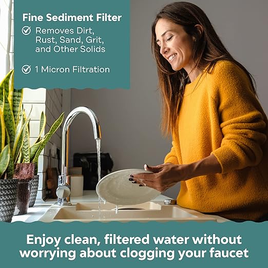 Applied Membranes Inc. 2-Stage Whole-House Water Filter System, 1-Micron and 5-Micron 4.5-Inch by 20-Inch Filters