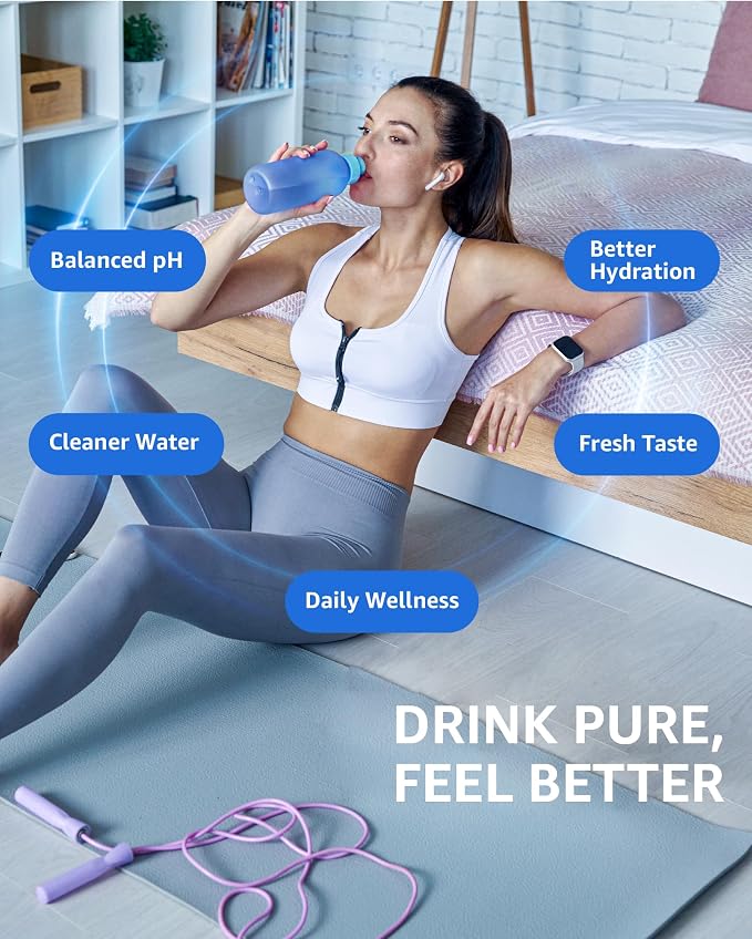 Upgraded Water Filter Replacement for New Culligan ZEROF01, 6 Pack | Fit for New Culligan Pitcher and Dispenser ZEROF01 Water Filter, 0 TDS, Reduce Lead, Mercury, Chlorine and Contaminants