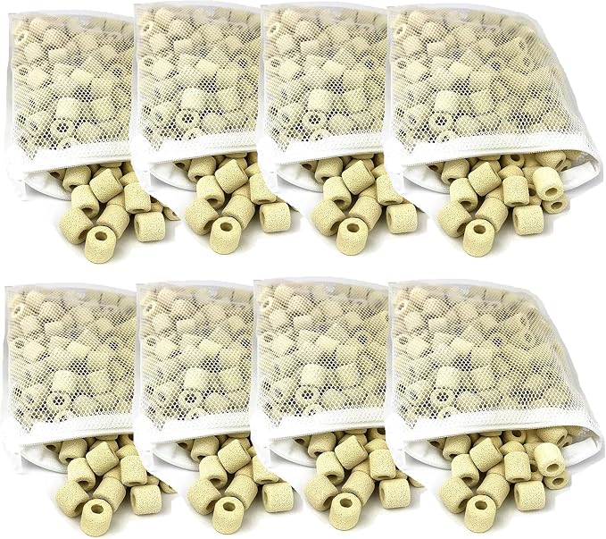 Ceramic Filter Media Bio Filter Rings 1lb / 2lb / 4lb / 8lb (32lbs)