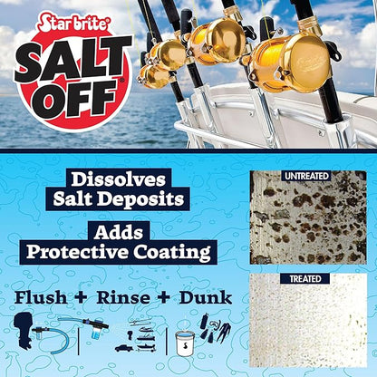 STAR BRITE Salt Off Concentrate - Ultimate Salt Remover Wash & Marine Engine Flush for Boats, Vehicles, Trailers, and More