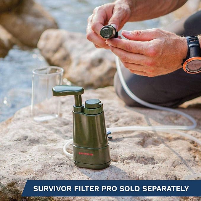 Survivor Filter - Ultra Pre-Filter Kit | USA Tested - Compatible with PRO & PRO X Portable Emergency Water Filters - Removes Bacteria, Parasites, Metals & Chemicals