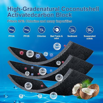 Water Filter Replacement Compatible with 46-9081, 46-9930, W10295370A, Remove Impurities from Water (1 PCS Filter)