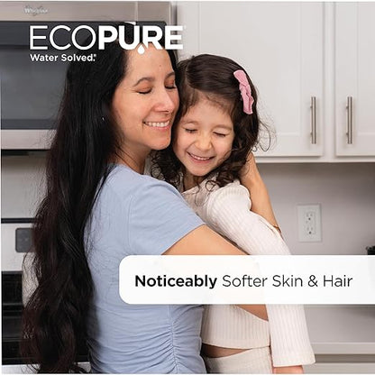 EcoPure EPS120 Whole House Water Softener for Medium Households (3-4 People) – AutoSense AI Efficiency Compact Cabinet Design