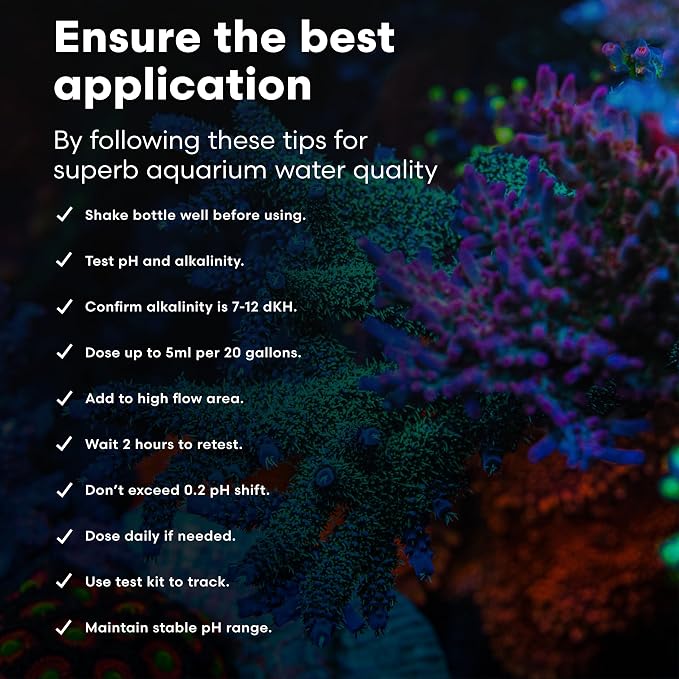 Brightwell Aquatics pH+ Alkalinity Booster for Reef Aquariums, 2L