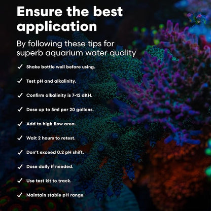 Brightwell Aquatics pH+ Alkalinity Booster for Reef Aquariums, 2L
