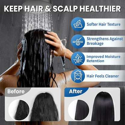 IceJoy Filtered Shower Head - Scientifically Evaluated, High-Efficiency Shower Head with Filters for Enhanced Hair & Skin Health, Minimize Hair Loss, Preserve Color-Treated Hair(Modern Chrome)