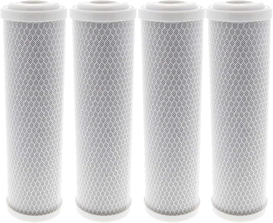 Tier1 10 Micron 10 x 2.5 Water Filter | Whole House Carbon Block Water Filter Replacement Cartridge | Compatible with Pentek EPM-10, 155634-43, EP-10, CB-25-1010 | 2.5 x 10 Water Filter (4-Pack)