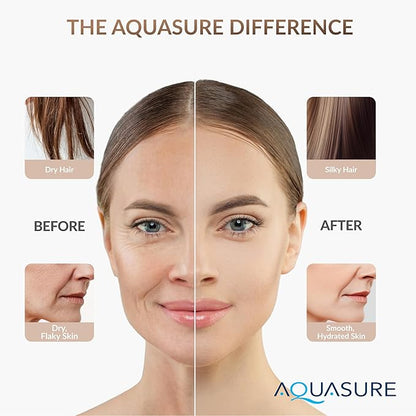 Aquasure 10,000 Gallons High Capacity Shower Filter For Healthier Hair, Skin & Nails | Improves Dry Itchy Skin, Reduce Dandruff, Eczema, Protect Colored Hair (Brushed Nickel)
