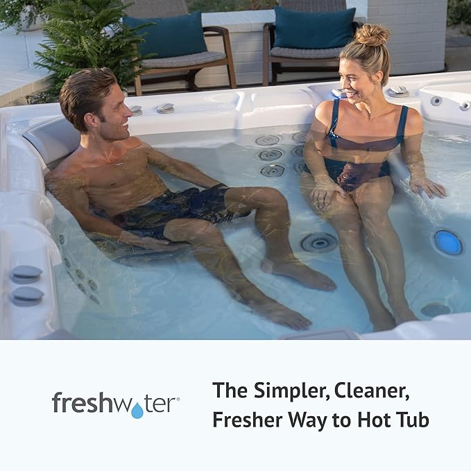 FreshWater Salt System Cartridge - Water Treatment Replacement Cartridge for Spas & Hot Tubs - Easy Maintenance - Supports Natural-Feeling Water to Help Prevent Dry Eyes & Itchy Skin (3 Pack)