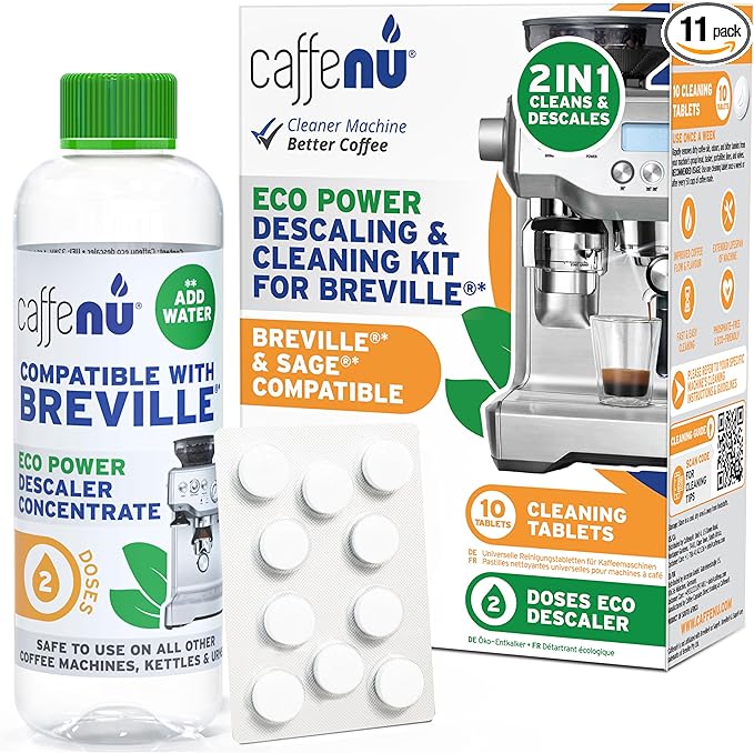 Caffenu Cleaning & Descaling Kit Compatible with Breville Espresso Machines