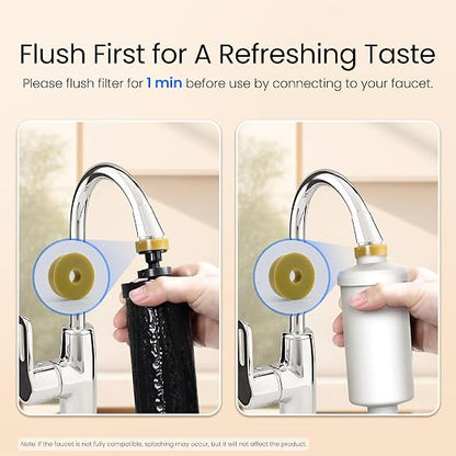 Waterdrop TK15-A-FS Gravity Water Filter System, NSF/ANSI 42&372 Certified | Reduce Chlorine, Stainless-Steel Water System with 4 Filters, Metal Spigot and Stand for Home, Travel, Emergencies, 1.5G