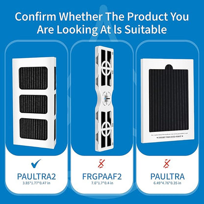FPPWFU01 Water Filter Replacement for Frigidaire FPPWFU01 Water Filter, Compatible with PurePour PWF-1,EPPWF01 PureAdvantage PWF-1 and PureAir Ultra II PAULTRA2 Air Filter Combo（2+2）