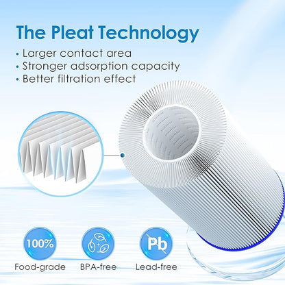 Waterdrop W50PEHD Whole House Water Filter, Replacement for American Plumber, W10-PR, Culligan® R50-BBSA, GE ®FXHSC, GXWH40L, GXWH35F, 5 Micron, 10" x 4.5", High Flow Sediment Filters, Pack of 3