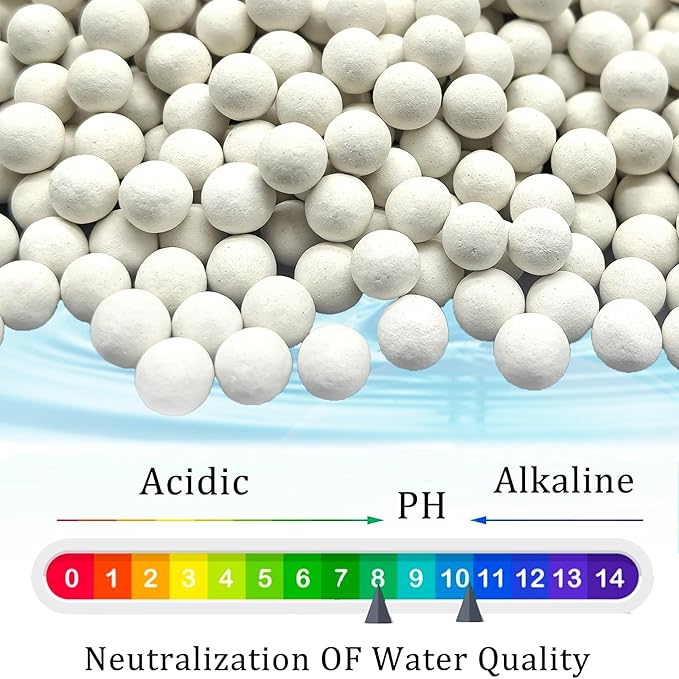 Condensate Neutralizer, 6.6lb Condensate Neutralizes Pellets Refill 7-8mm Water Heater Condensate Neutralizer Media Filter