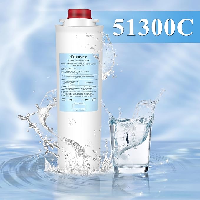 51300C Filters, Replacement for Elkay 51300C EWF3000 Filter By NSF/ANSI 42 Certified,Compatible with Ezh2o Filter Replacement Bottle Stations, High Capacity 3000 Gallon (No Chip) 3 Packs