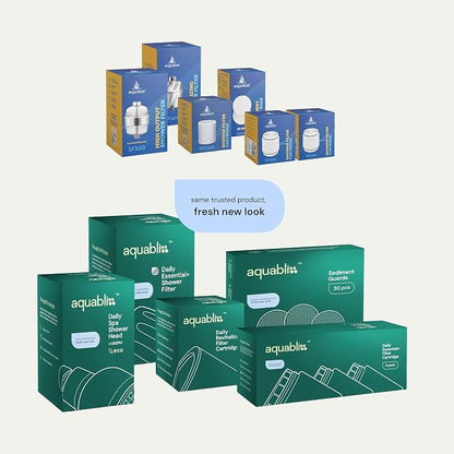Aquabliss SFC500 Filter Cartridges & 30pc Pack of Sediment Pads (Exclusive Bundle)