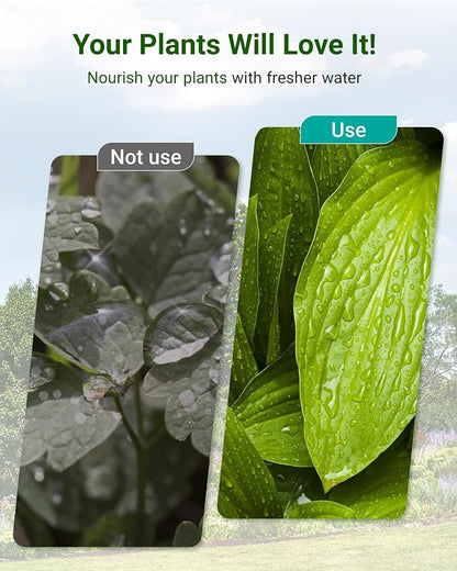 AQUA CREST Garden Hose Water Filter for Plants, NSF/ANSI Certified | Reduces Chlorine, Odor, Improves Plant Health, Suitable for Gardening and Farming, with 2 Flexible Hose Protectors, 6 Pack