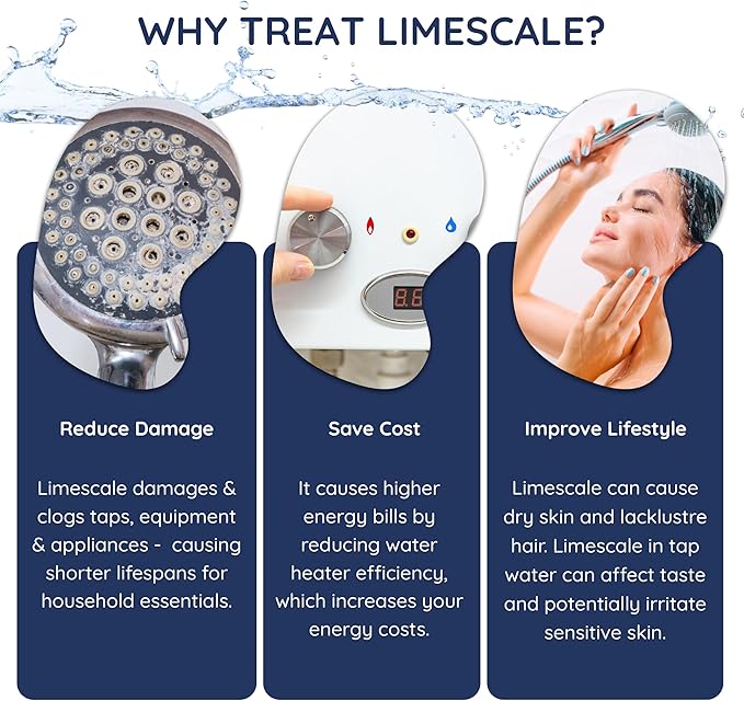 Magnostream Pro Magnetic Water Descaler – Heavy-Duty Whole House Limescale Remover for Mains Supply, Pipes & Heating Systems – Salt-Free Water Softener Alternative & Hard Water Conditioner