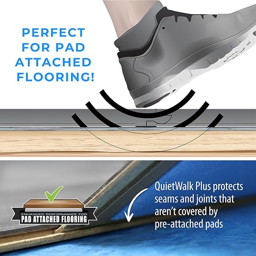 Underlayment 360 sq ft – for Laminate & Hardwood Floors – Approved for Pre-Attached Pad – Floating & Glue-Down Installation – Moisture Barrier – GREENGUARD Gold – Made in USA