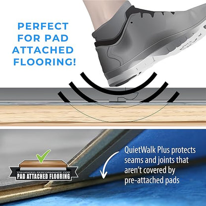 Underlayment 360 sq ft – for Laminate & Hardwood Floors – Approved for Pre-Attached Pad – Floating & Glue-Down Installation – Moisture Barrier – GREENGUARD Gold – Made in USA