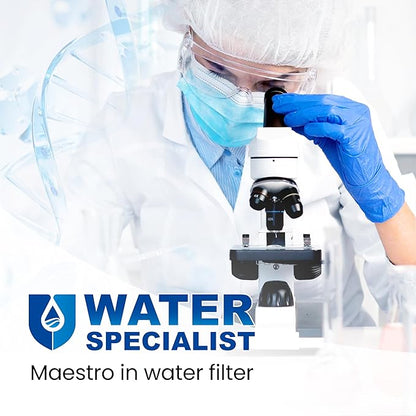 Waterspecialist WS613B Replacement for GE® MWF®, SmartWater® MWFP, MWFA, GWF, HDX FMG-1, WFC1201, GSE25GSHECSS, RWF1060 Refrigerator Water Filter4 Filters