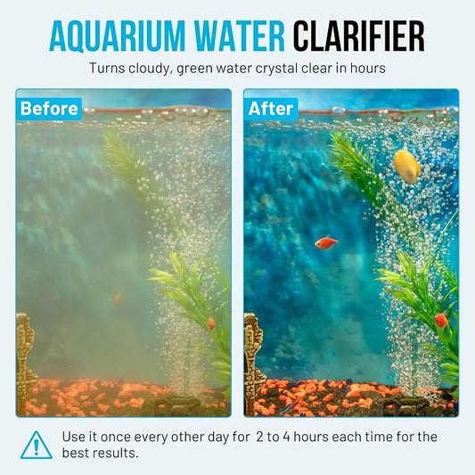 13W UV Water Sterilizer with 9.84 ft Cable for up to 300 Gallon Aquariums, Ponds & Pools - Professional UV Clarifier for Green Water Control in Koi Ponds, Fish Tanks, Spas & Cold Plunge