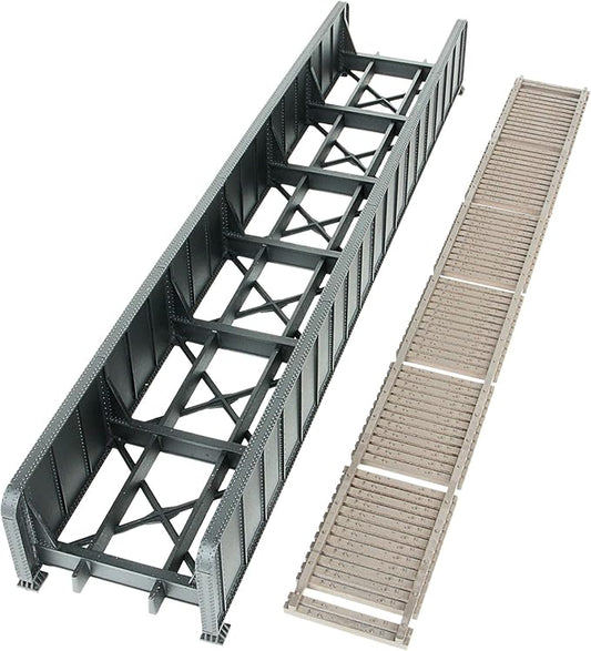 Walthers Cornerstone 90' Single-Track Railroad Through Girder Bridge 933-4503 HO Scale Model Railroad - Structure Kit