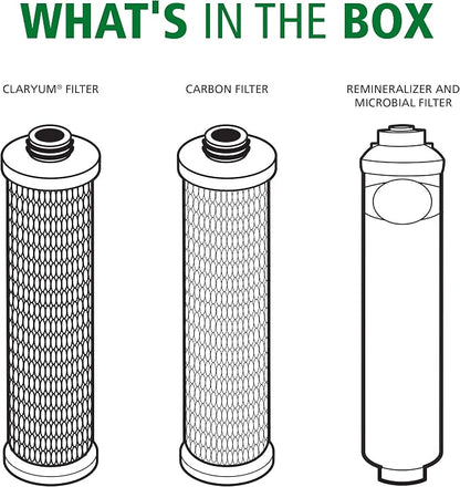 Claryum®, Carbon, & Microbial Remineralizer Replacements for the AO-US-RO-MB-4000 - Not Compatible with SmartFlow Systems