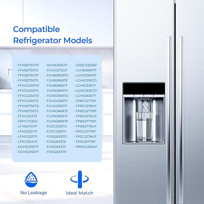TEEHAY EPTWFU01 PureSource Ultra II Refrigerator Water Filter, Compatible with Electrolux EWF02, Frigidaire Gallery FG4H2272UF, FGHB2868TF, FGHB2868TP, FGHD2368TD, FGHD2368TF, FGSC2335TF, 2 Pack