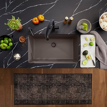 BLANCO 443121 PRECIS SILGRANIT Super Single Undermount Kitchen Sink 32" L X 19" W - Volcano Gray