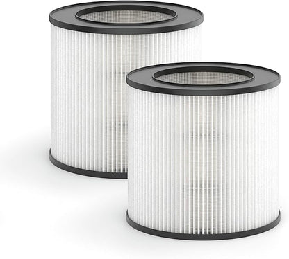 Medify MA-14 Genuine Replacement Filter for Allergens, Smoke, Wildfires, Dust, Odors, Pollen, Pet Dander | 3 in 1 with Pre-Filter, True HEPA H13 and Activated Carbon for 99.9% Removal | 2-Pack