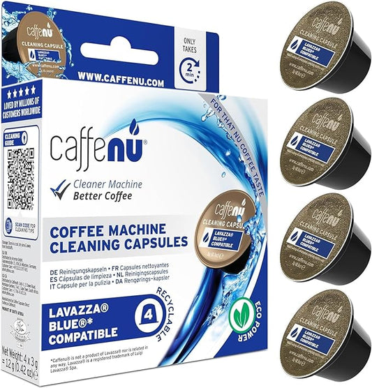Lavazza Blue Compatible Cleaning Capsules. Coffee Machine Cleaner. Cleaning Pods Compatible with a Lavazza Blue Coffee System. Complete your Barista Kit with these Barista Accessories. 4 Uses.