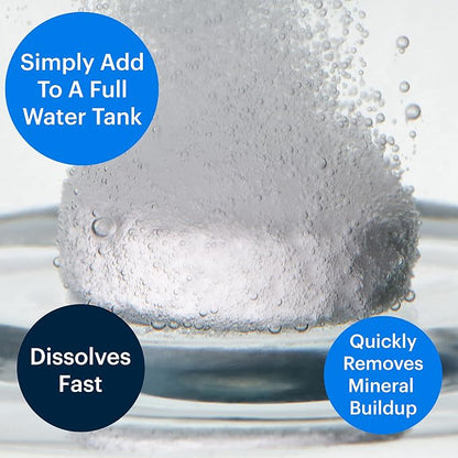 Essential Values Descaling Tablets, Coffee Maker Cleaner Compatible with Keurig Coffee Machines, Breville, Delonghi, Jura, Miele, Bosch, Tassimo Espresso Machines and Miele Steam Ovens (Pack of 24)