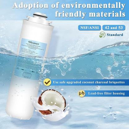 51300C Filters, Replacement for Elkay 51300C EWF3000 Filter By NSF/ANSI 42 Certified,Compatible with Ezh2o Filter Replacement Bottle Stations, High Capacity 3000 Gallon (No Chip) 3 Packs