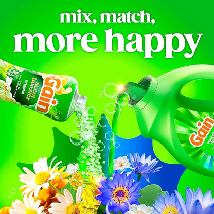 Gain Liquid Laundry Detergent, Now with Odor Defense, Waterfall Delight Scent, 132 fl oz, 100 Loads (Packaging May Vary)