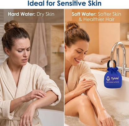 Bath Filter for Tub, Bathtub Water Filter for Hard Water, Reusable Bath Water Softener for Tub Faucet, Helps Reduce Heavy Metals & Hard Water Minerals, Softer Skin & Hair, Tylola Bath Tech 2000