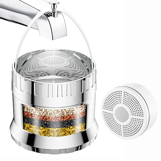 JDO Bath Filter for Tub Faucet - 3000 Gallon Bathtub Water Filter, Hard Water Softener to Remove Chlorine and Heavy Metals, Chrome