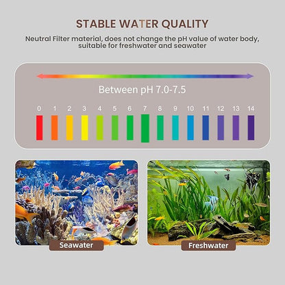 UPETTOOLS Aquarium Filter Media, 5 in 1 Bio Ceramic Ring Balls for Aquarium Filter, Porous Filter Media for Freshwater and Marine Fish Tank/Pond (1.1lb)
