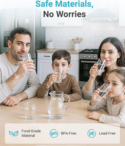 AQUA CREST F-1000 Water Filter, Replacement for InSinkErator® F-1000, F-2000, F-3000, AquaPure AP Easy C-Complete, 500 Gallons, NSF/ANSI 42, 2 Pack