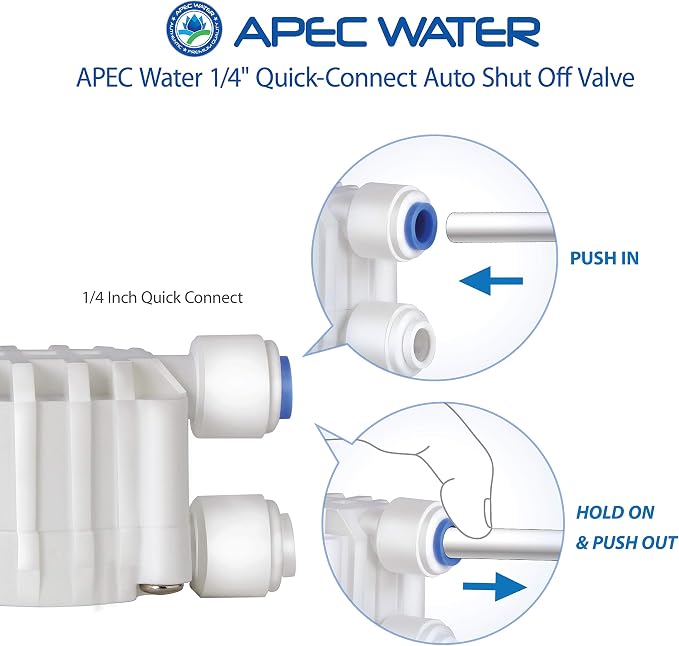 Tank-4 4 Gallon Residential Pre-Pressurized Reverse Osmosis Water Storage Tank & Auto Shut Off Valve Replacement Part (ASO)