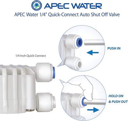 Tank-4 4 Gallon Residential Pre-Pressurized Reverse Osmosis Water Storage Tank & Auto Shut Off Valve Replacement Part (ASO)